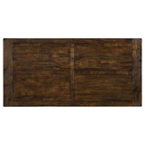 MEADOWBROOK 7 Piece Rectangular Dining Set Rustic Brown
