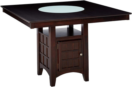 MEYER 52" Wide Counter Height Table with Lazy Susan