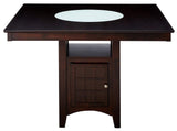 MEYER 52" Wide Counter Height Table with Lazy Susan