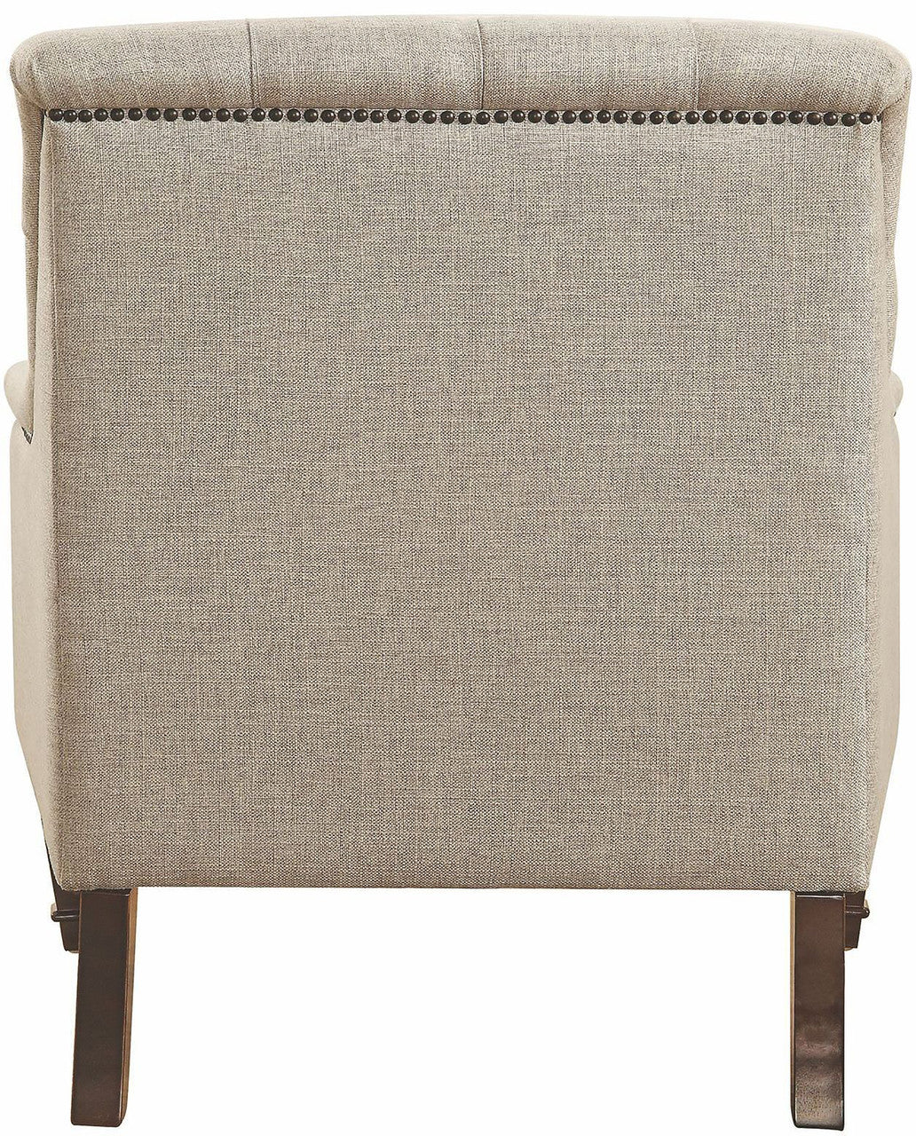 MIA Grey Tufted  Linen Arm Chair