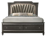 MARVILLA Gray LED Storage Bedroom
