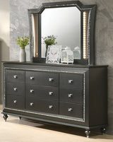 MARVILLA Gray LED Storage Bedroom