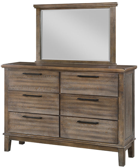 NELA Vintage 65" Wide Dresser & Mirror