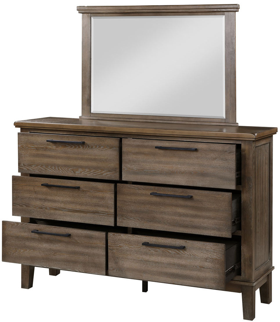 NELA Vintage 65" Wide Dresser & Mirror
