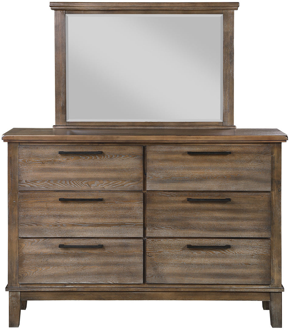 NELA Vintage 65" Wide Dresser & Mirror