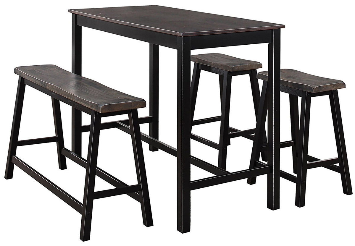 Ron Brown & Black 4 Piece Counter Set
