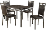 SIXTA Black 5 Piece Dining Set