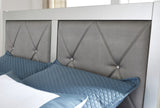 Rianni Silver Upholstered Bed