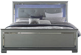 ANNIE Silver 60" Height LED Lighted Bed