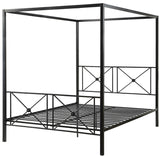 Glenda Black Metal X Shape Canopy