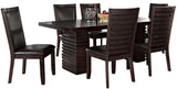 Lenny Dark Brown 7-PC Dining Set
