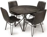 WAYLON Gray 5-PC Dining Set
