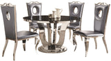 Minerva Chrome 5-PC Dining Set