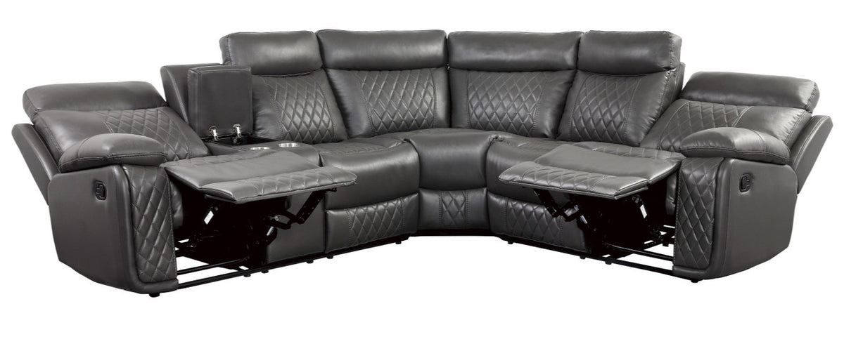 Anais Grey Reclining Sectional
