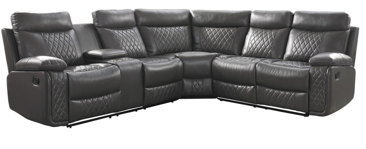 Anais Grey Reclining Sectional