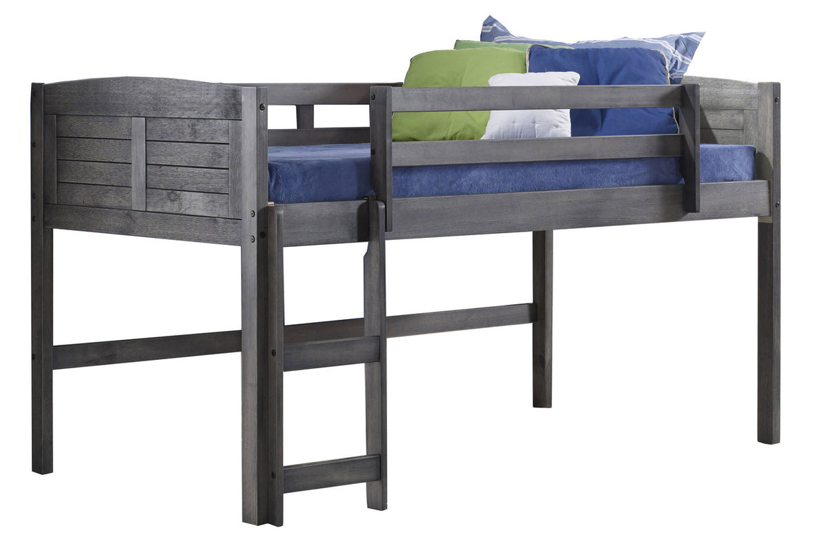 CANTY Aged Grey Twin Loft Bed