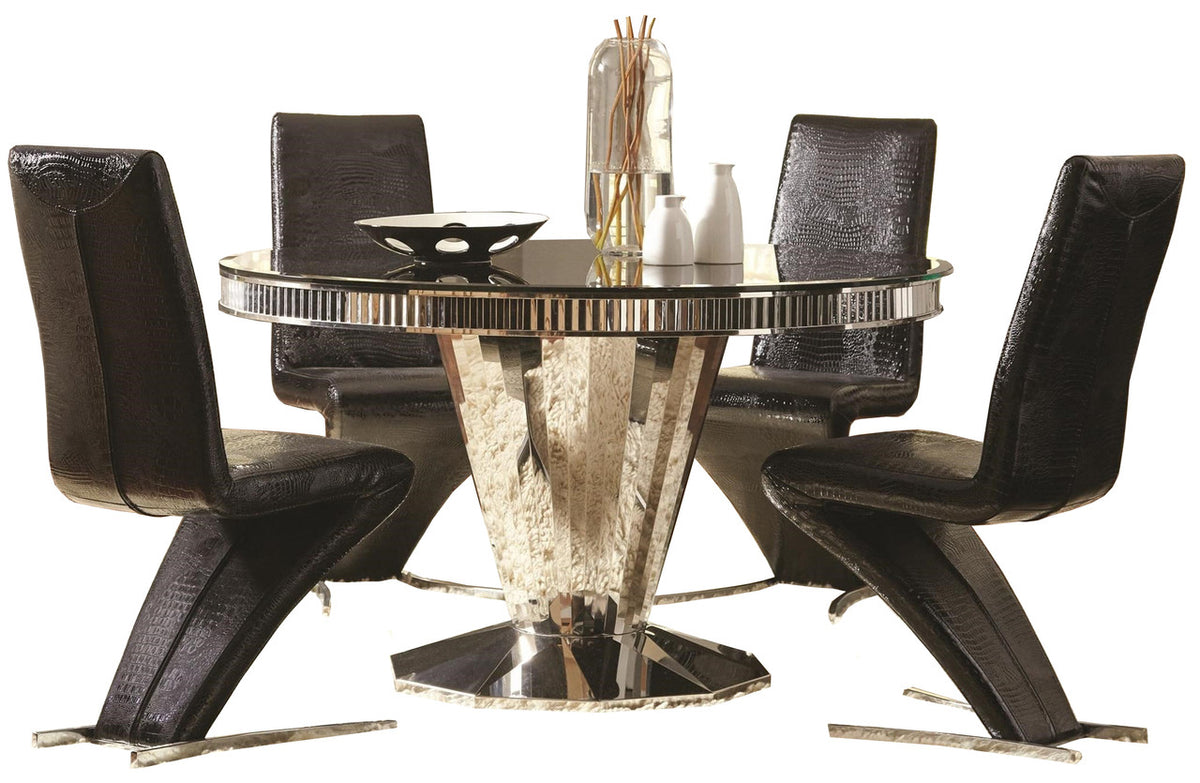 Stella Mirrored 5-PC Dining Set
