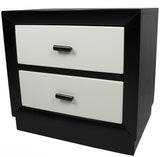 Johnny Black & White Nightstand