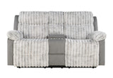 Rosa Grey Fabric Reclining Sofa & Loveseat