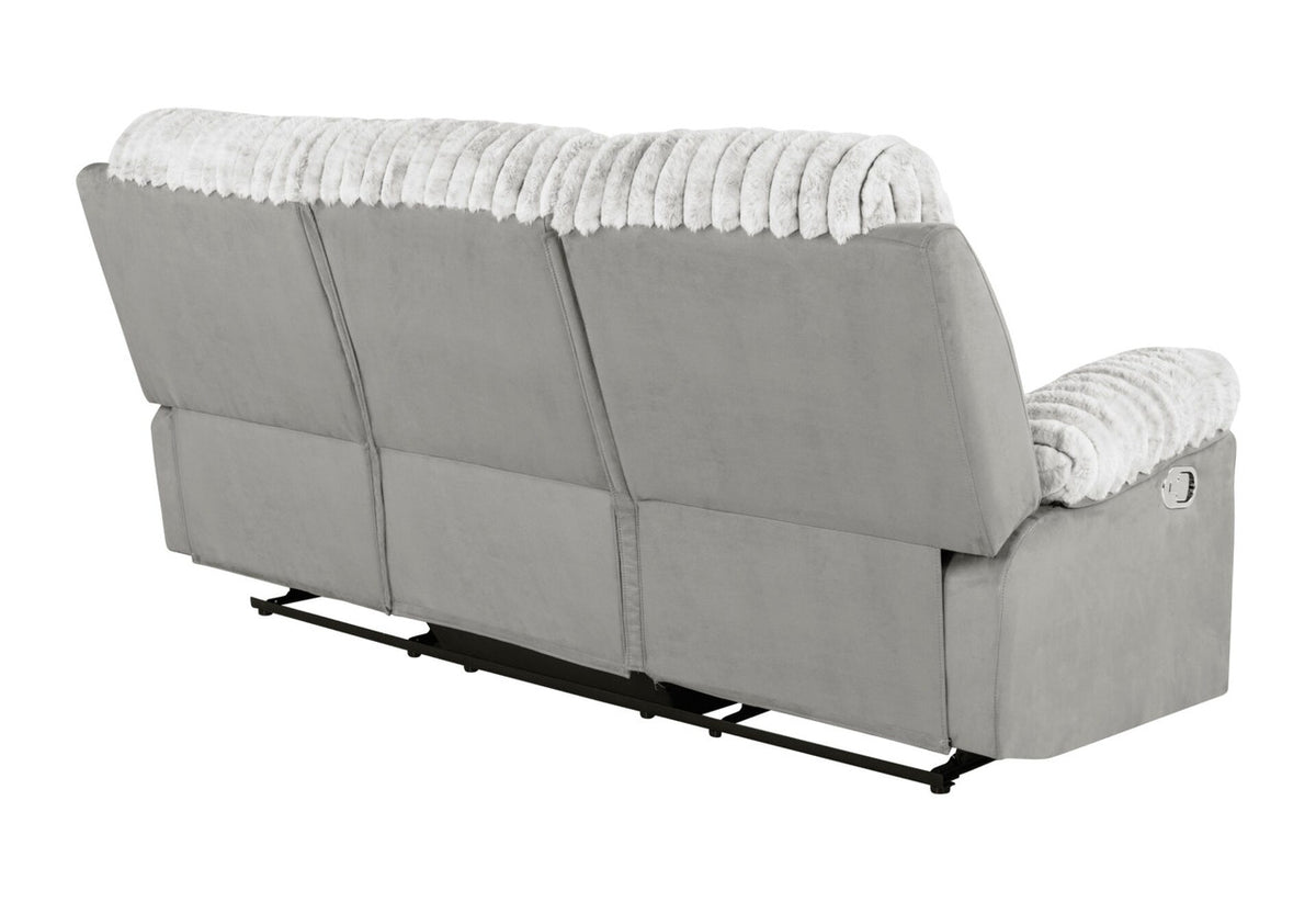 Rosa Grey Fabric Reclining Sofa & Loveseat