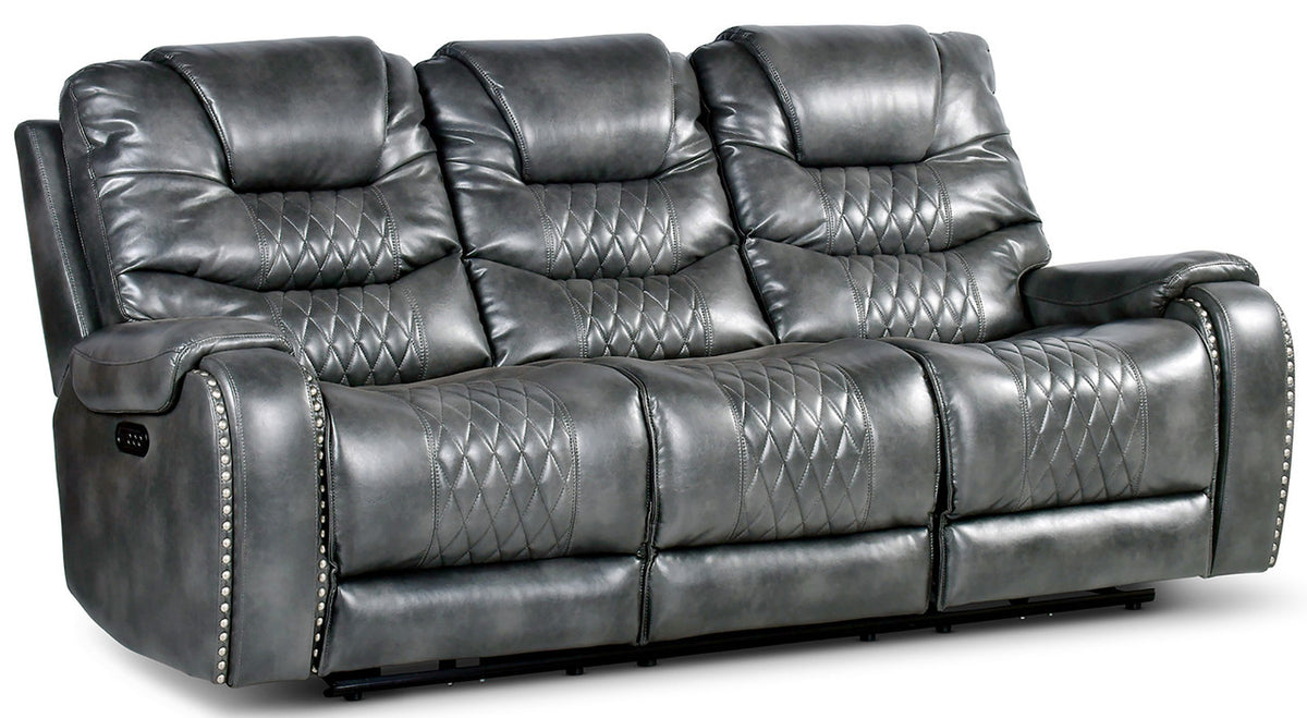 ROVER Grey Powered Reclining Sofa & Loveseat