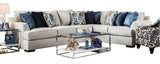 Birmingham Light Grey Fabric Sectional