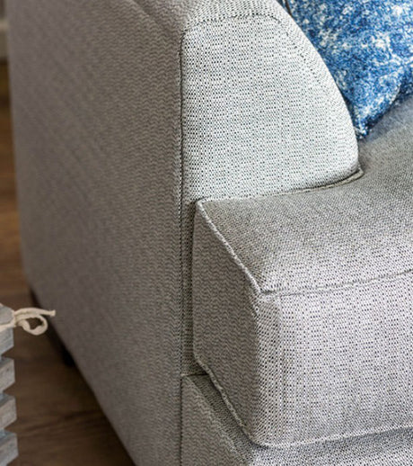 Birmingham Light Grey Fabric Sectional