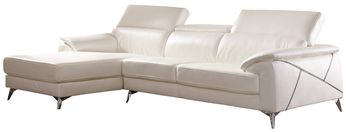 Janison White Adjustable Sectional