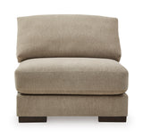 New York Sand Polyester 180"  4-Piece Double Chaise Sectional