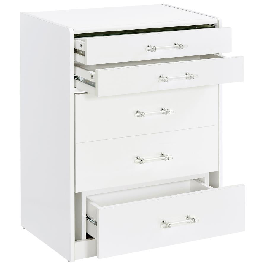 Noir White 24" Vanity & Stool Set