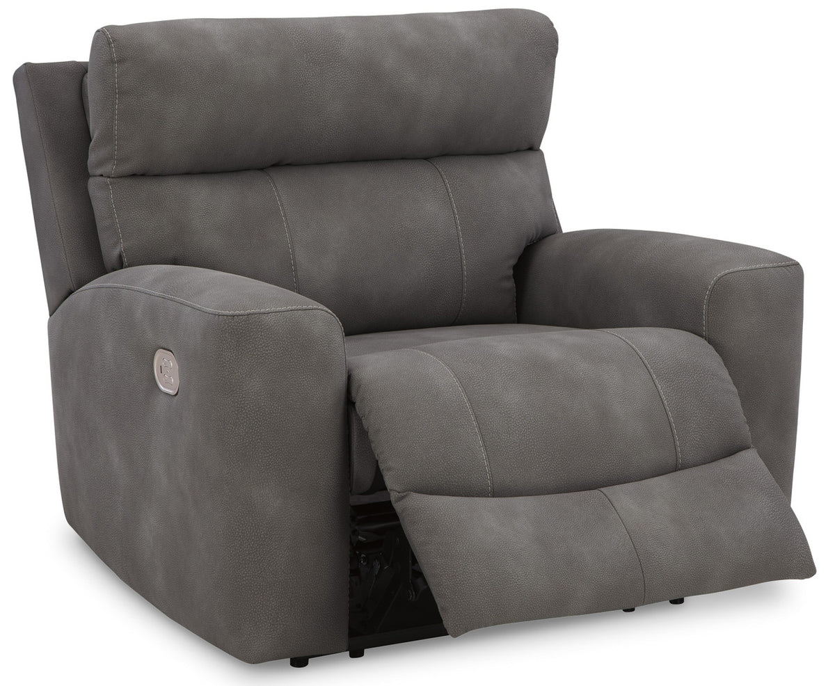 NORA Gray Power Oversized 47" Wide Recliner