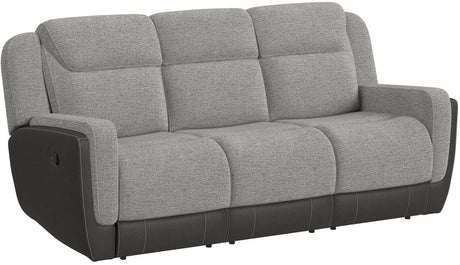 NOUR Gray Fabric Reclining Sofa