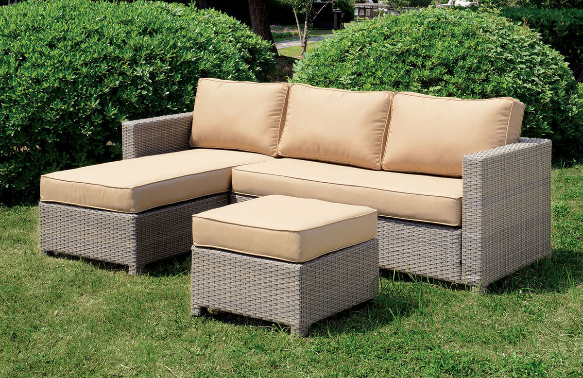 Ashby Patio Sectional w/ Ottoman
