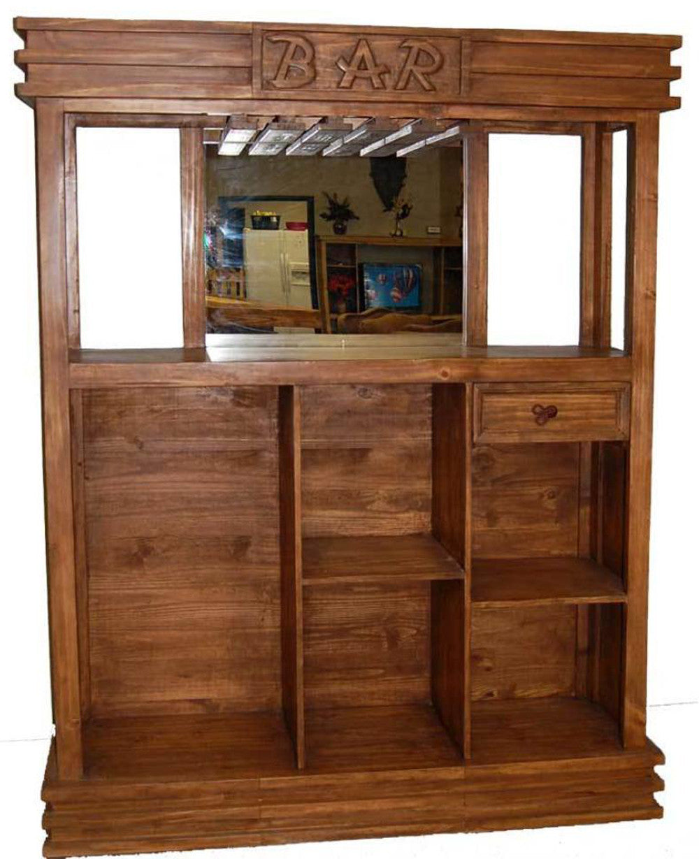 Rustic Brown Star Bar Table 2-PC Set