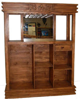 Rustic Brown Star Bar Table 2-PC Set