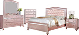 AUBRIANA Camelback Rose Gold Bedroom Set