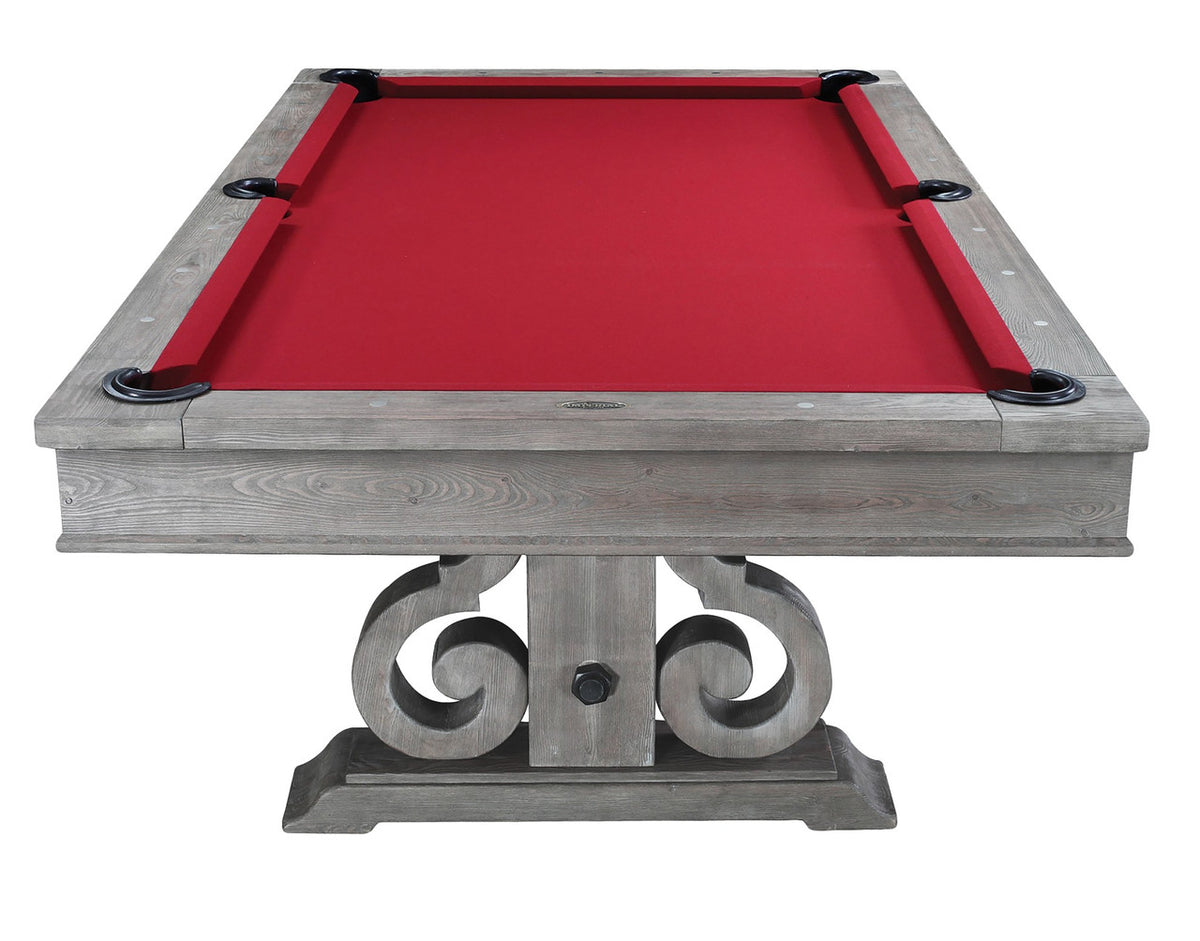 STABLES Silver Distressed 8-FT Dining Table With Pool Table
