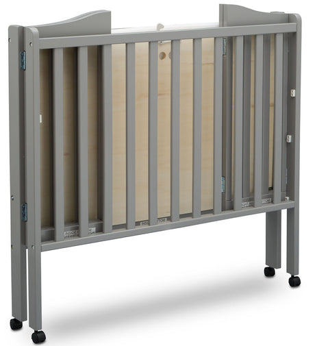 Portababy Grey Crib With Mattress