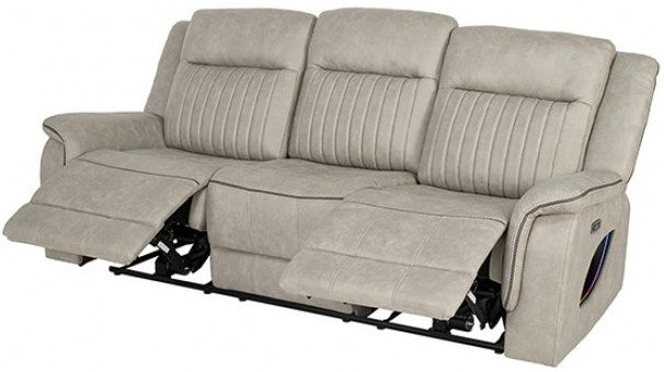 ROMAN Beige 86"Wide Power Reclining Sofa