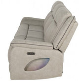 ROMAN Beige 86"Wide Power Reclining Sofa