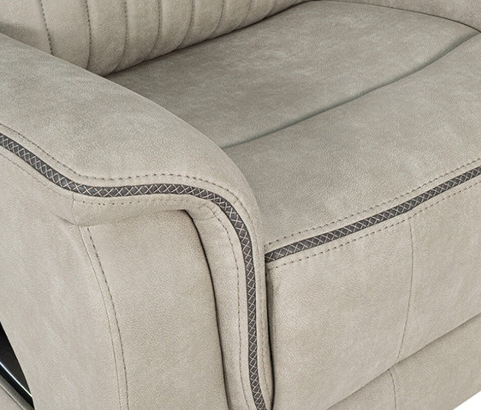 ROMAN Beige 86"Wide Power Reclining Sofa