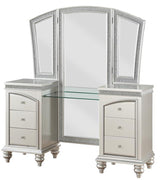 PRECIOUS Platinum 60" Wide Vanity with Rhinestones
