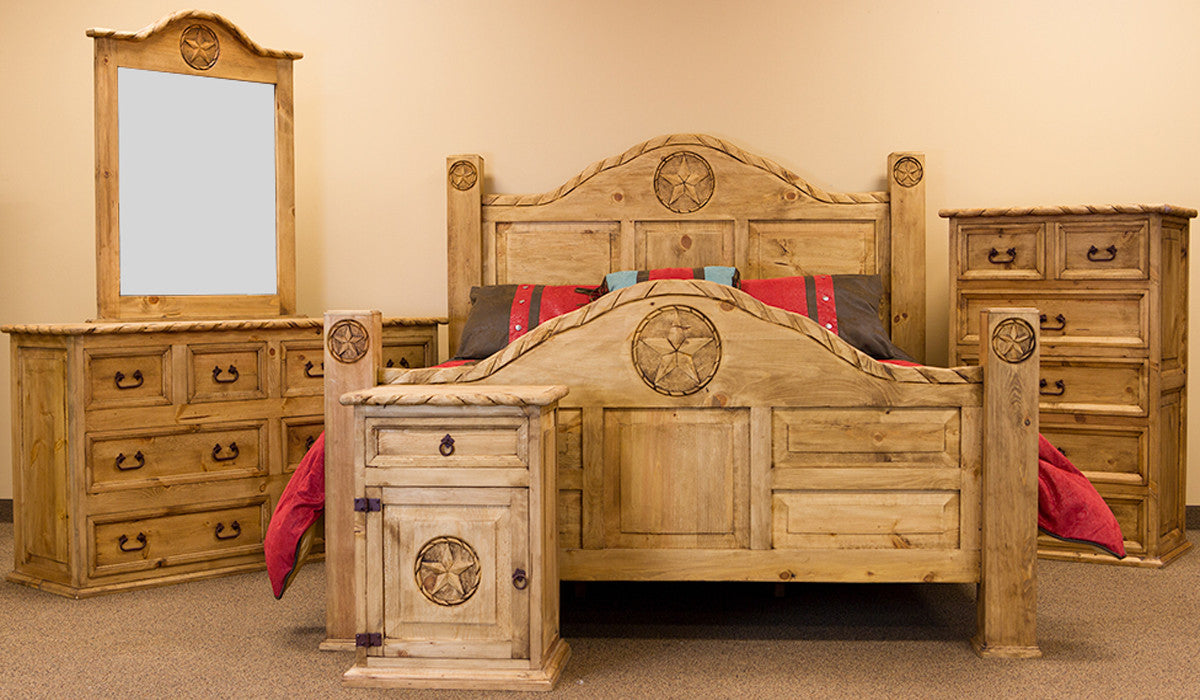 Ranger Light Brown Rope & Star Bedroom Set