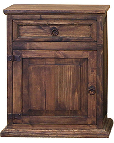RANGER Brown 22" Wide Rope & Star Nightstand