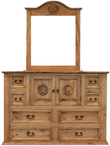 Riggins Light Brown Dresser & Mirror