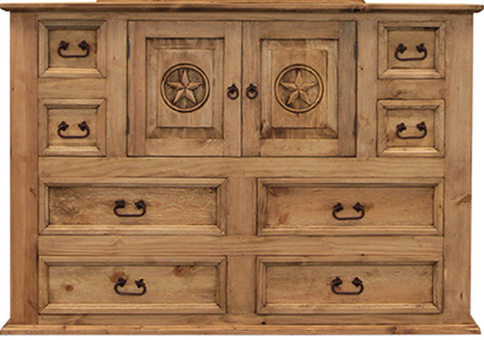 Riggins Light Brown Dresser & Mirror