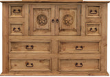 Riggins Light Brown Dresser & Mirror