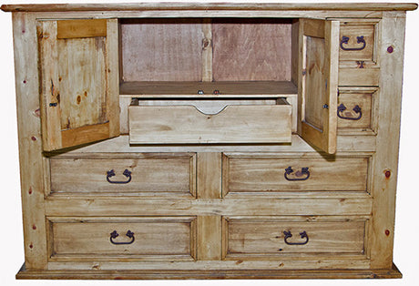 Riggins Light Brown Dresser & Mirror