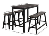 Ron Brown & Black 4 Piece Counter Set
