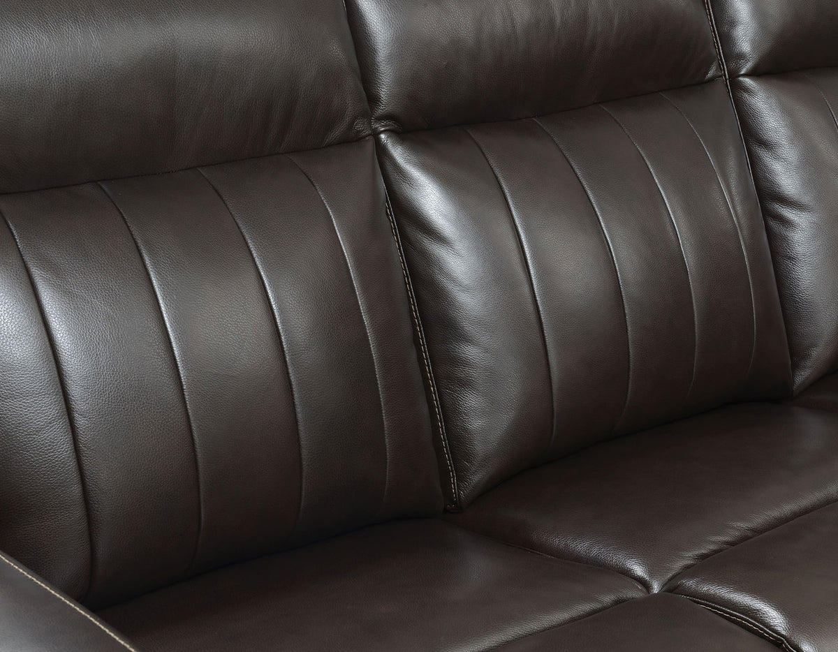 RONAN Top-Grain Leather Power Sofa & Loveseat